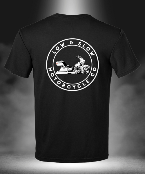 Low & Slow Nation Electra Glide Edition black T-shirt, back view