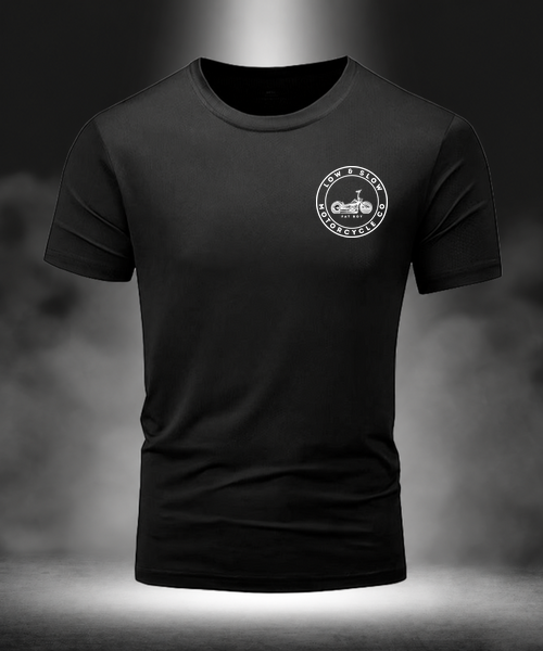 Low & Slow Nation Fat Boy Edition black T-shirt, front view