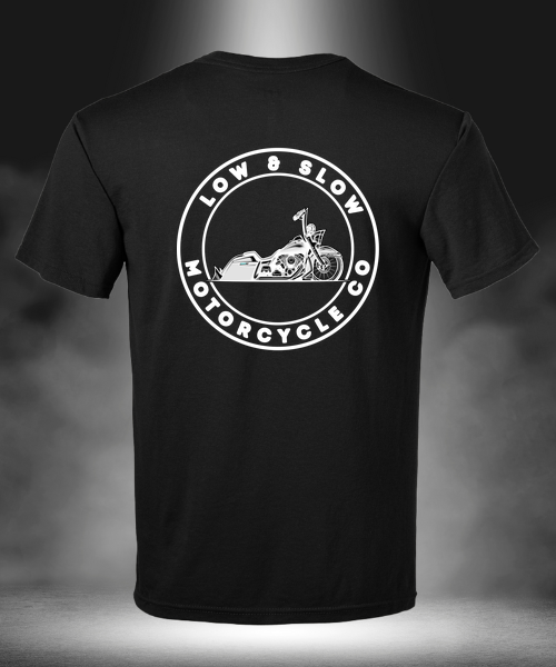 Low & Slow Nation Road King with Bags Edition black T-shirt, back view